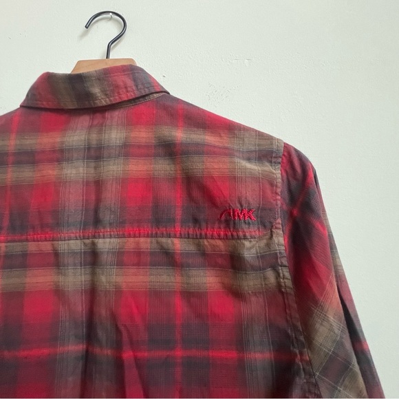 Mountain Hardwear Shirt Mens Spalding Red Plaid Button Down Long Sleeve Gorpcore - Picture 15 of 15